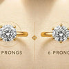 Does a Diamond Look Bigger with 4 or 6 Prongs?