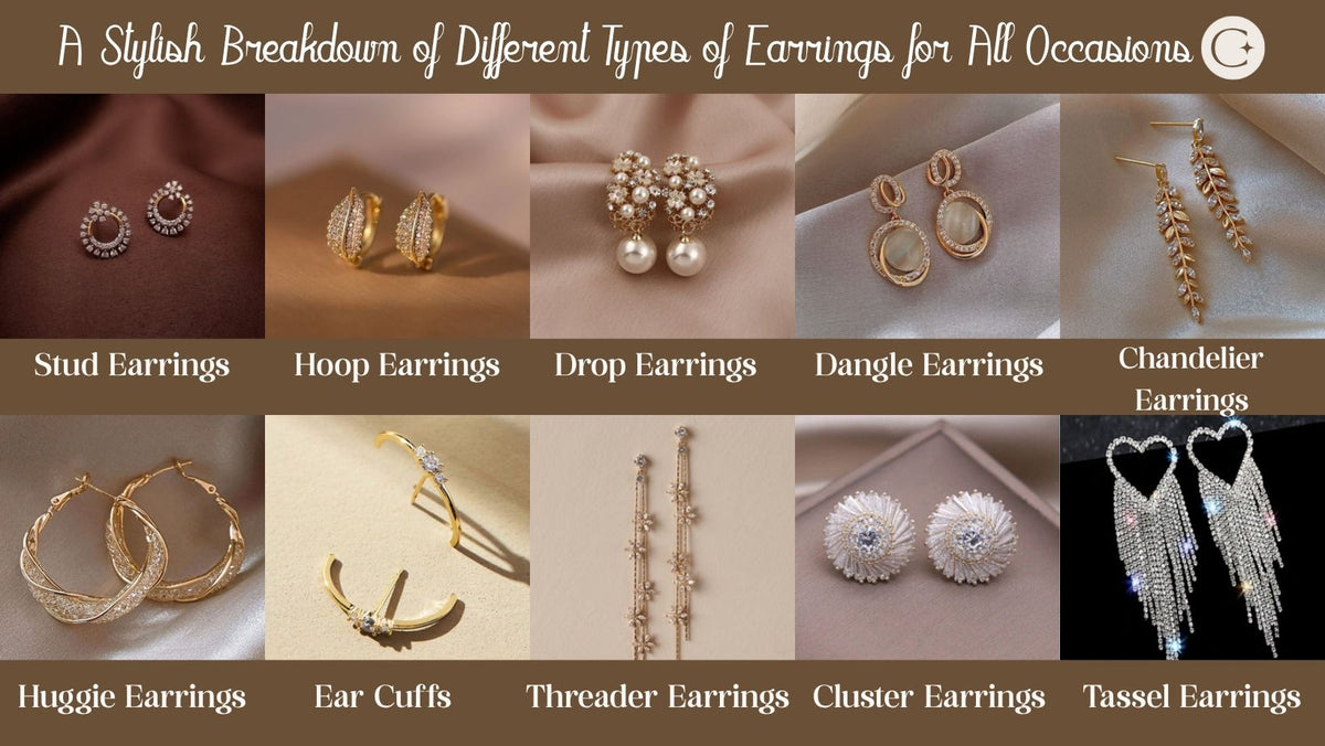 A Stylish Breakdown of Different Types of Earrings