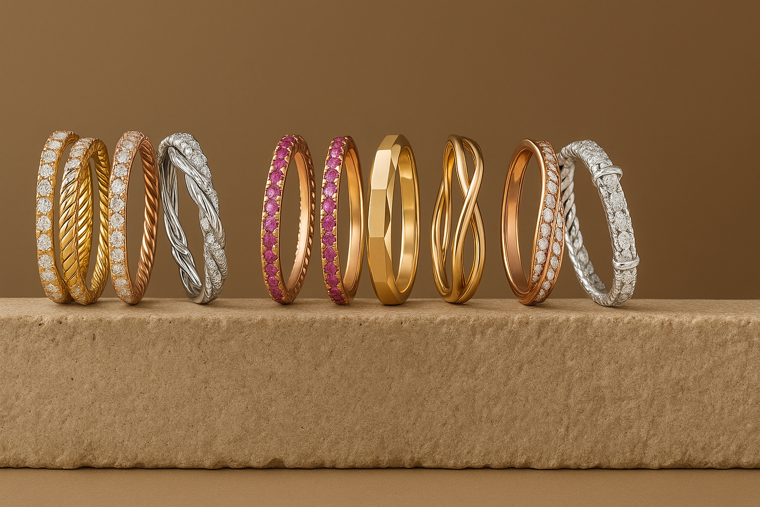 Different types of wedding rings to fit every style and story