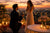 Romantic rooftop proposal couple engagement announcement sunset candlelight scene