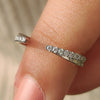 Handmade Jewelry featuring a minimalist wedding band.
