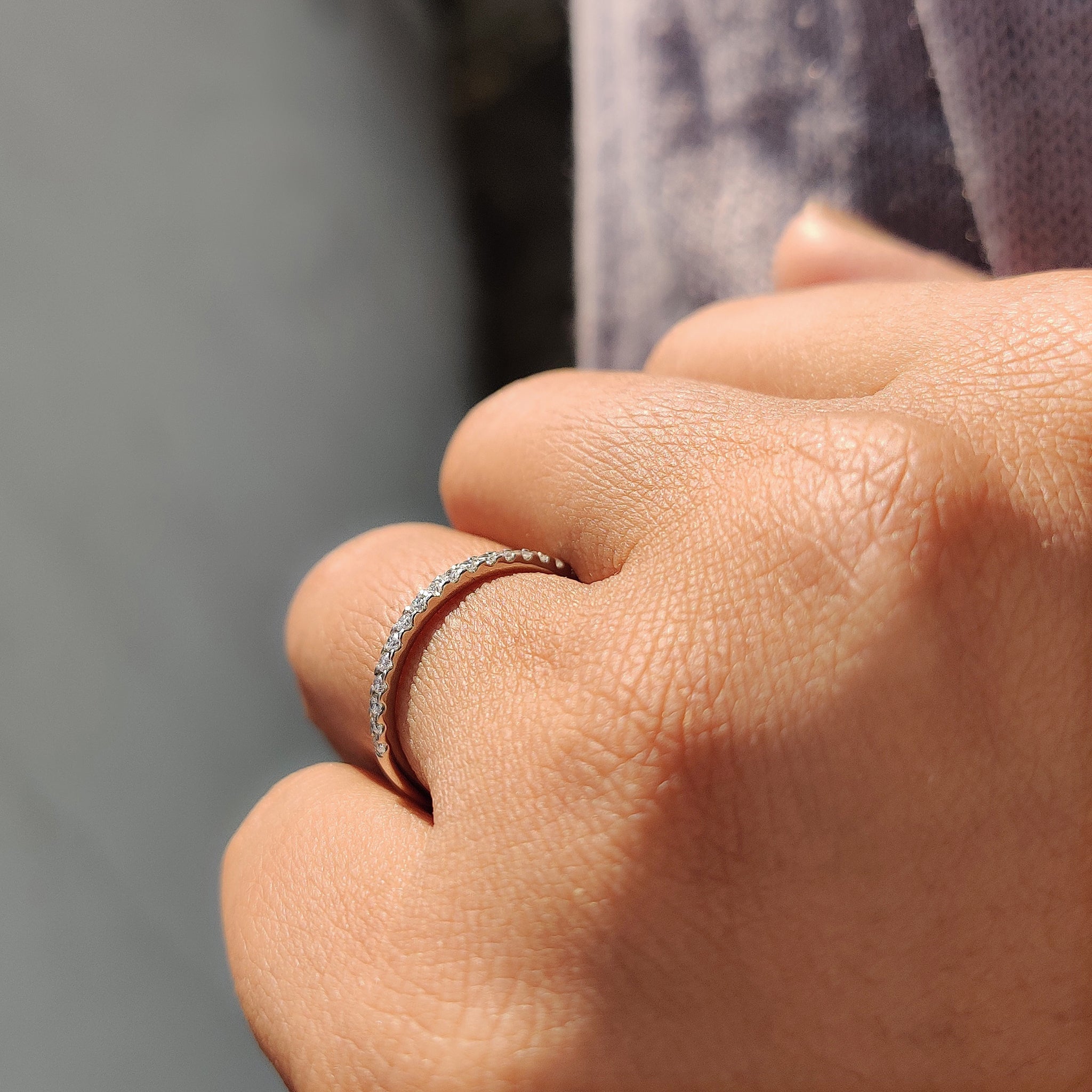 Simple wedding band with a polished finish.

