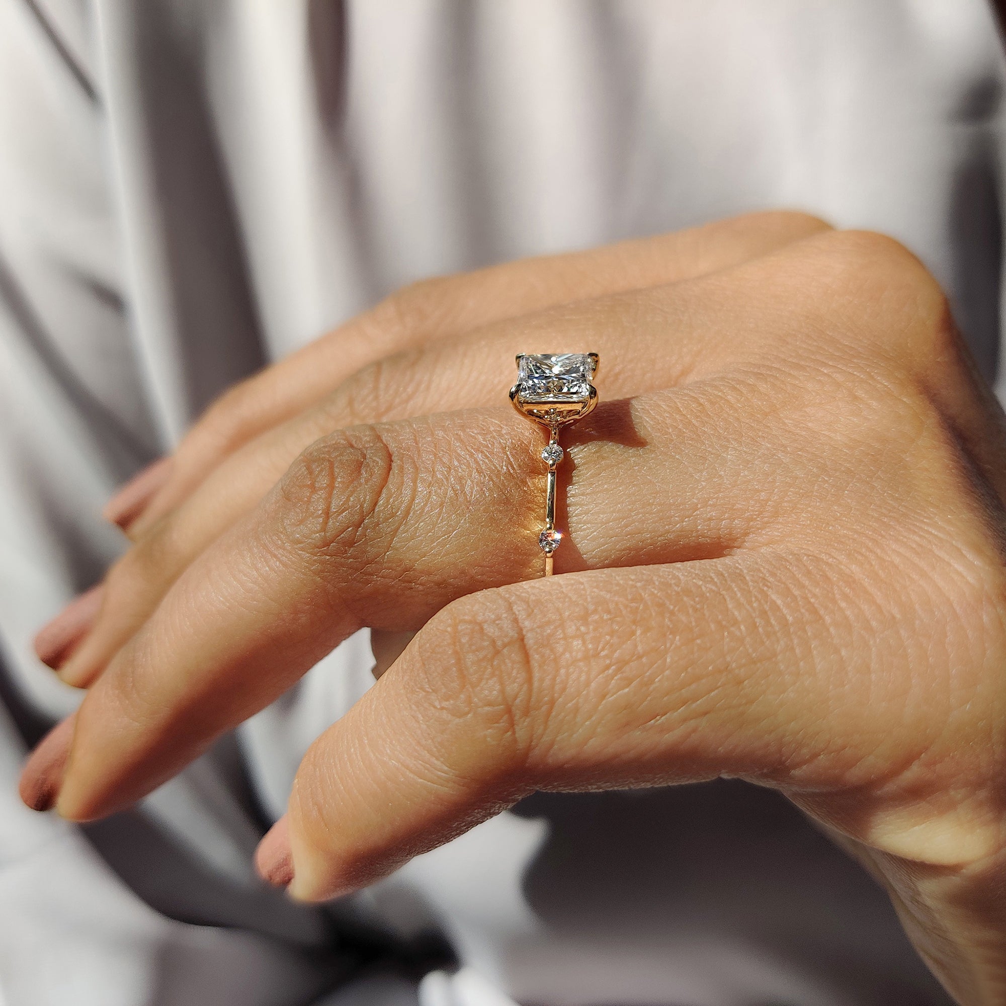 Buy Engagement Ring online with stunning lab-grown diamonds.
