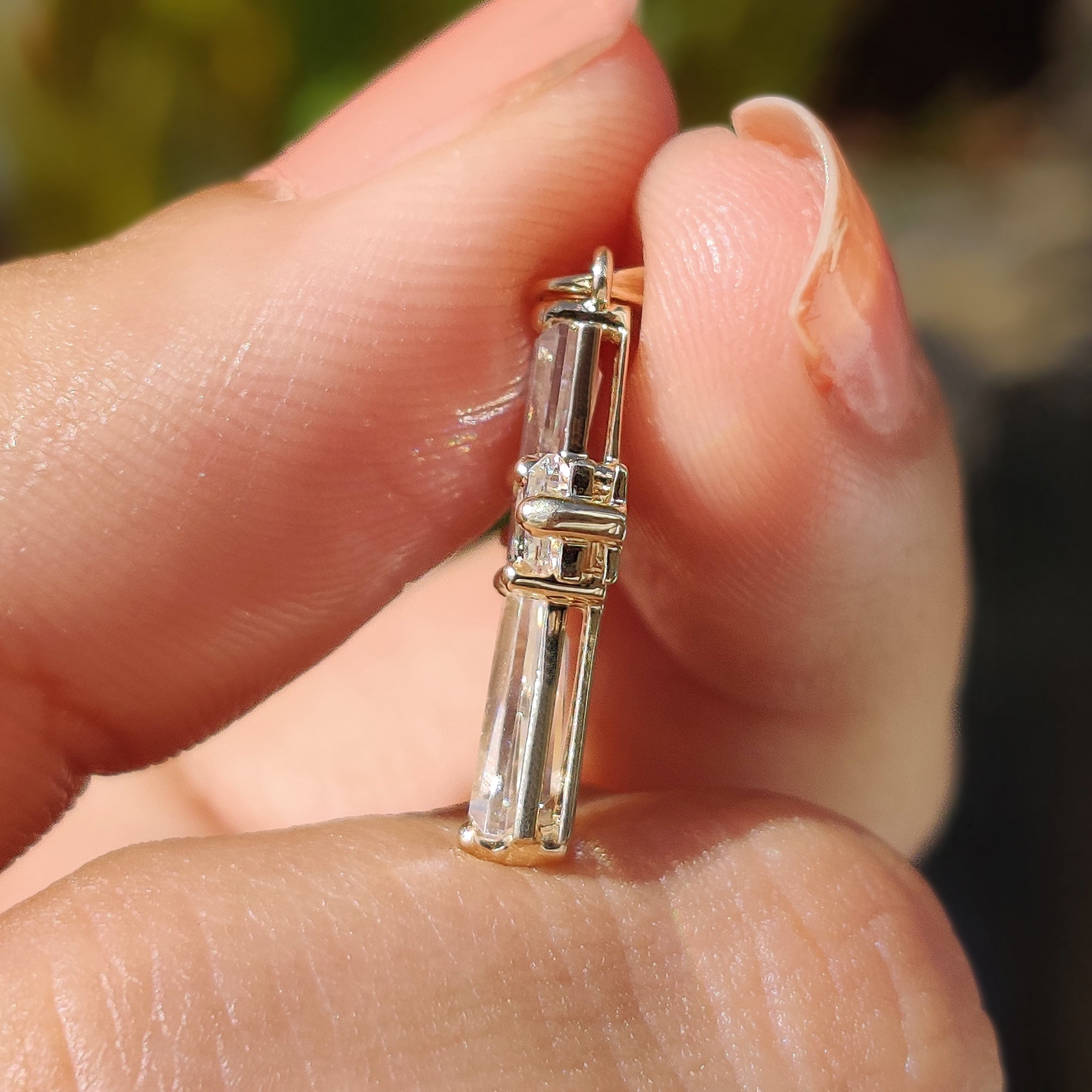 Unique pendant with carat diamonds made for a special gift.
