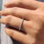 Classic white gold wedding band with sleek design.
