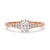 Six Prong Engagement Ring With Stunning Tab Prong Setting