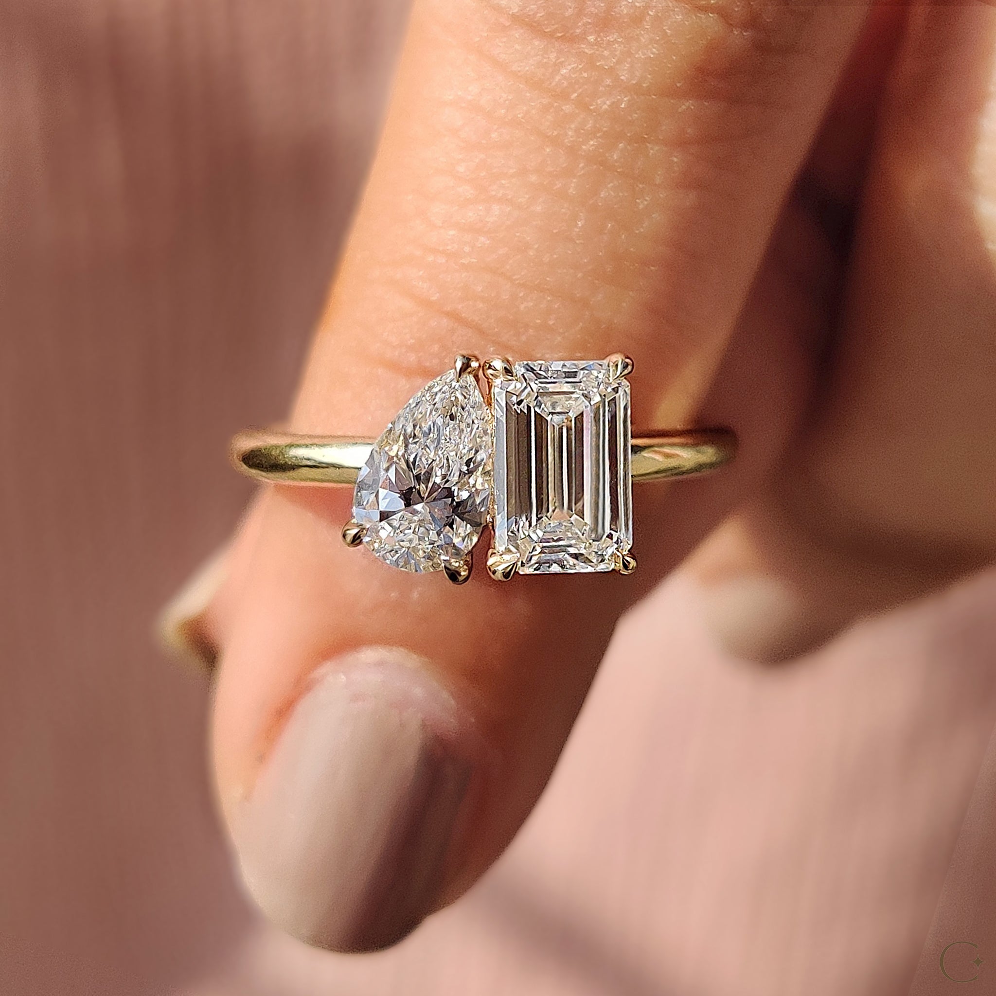 Lab-grown diamond ring with superior quality and eco-friendly appeal.
