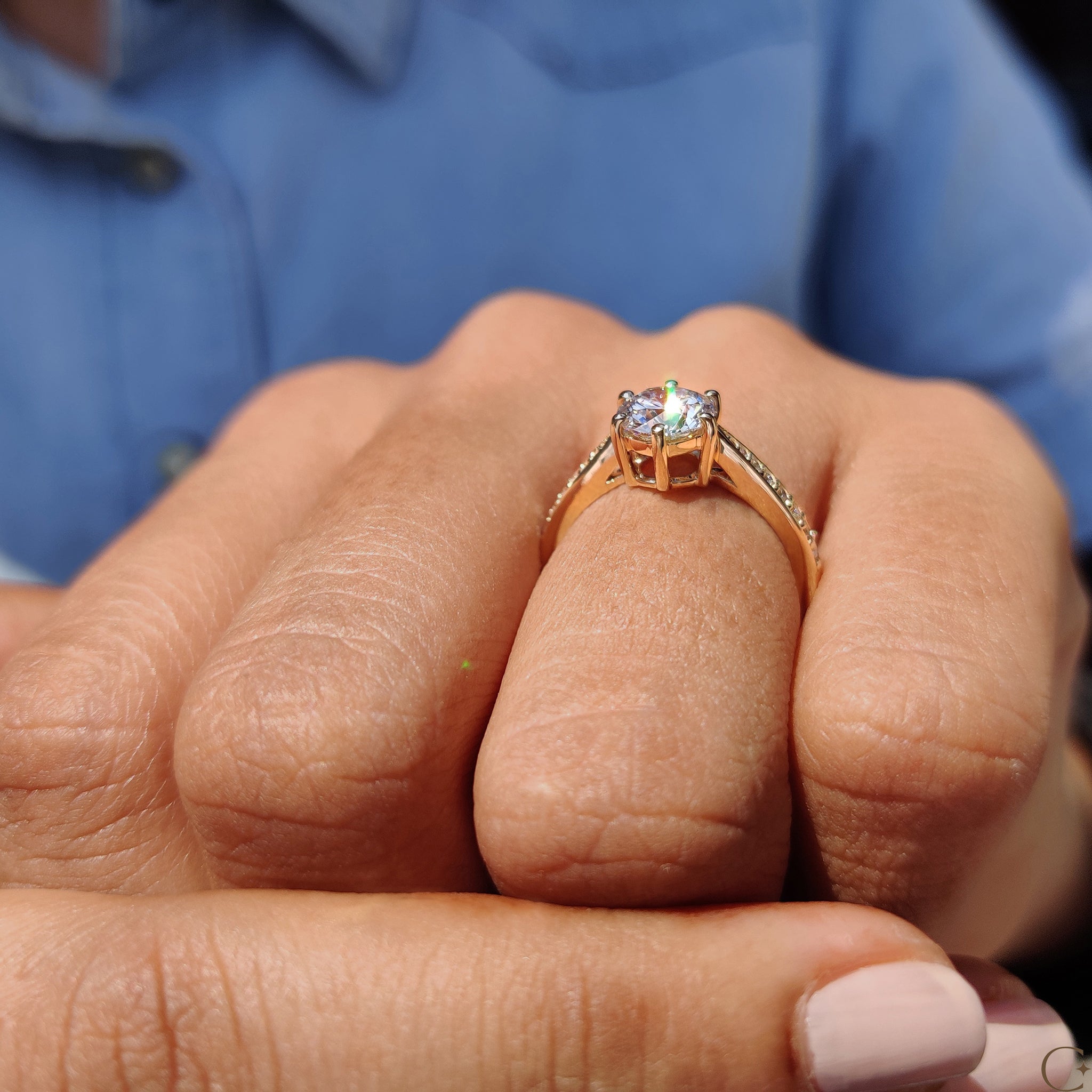 Customize engagement ring with your choice of diamond and setting.
