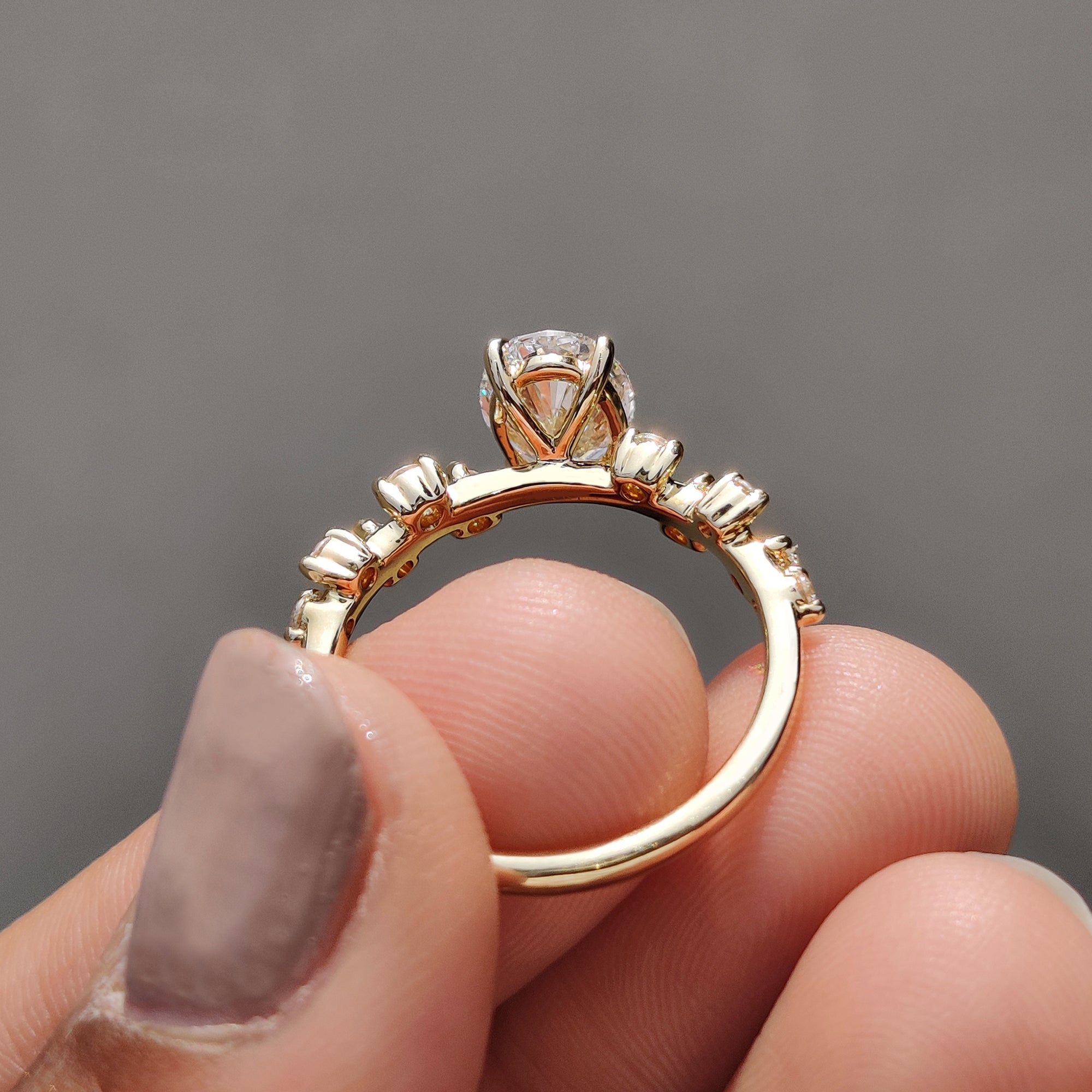 Exquisite handmade jewelry featuring unique engagement ring designs.

