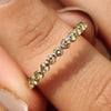 Lab Grown Diamond band with a modern shared prong setting.
