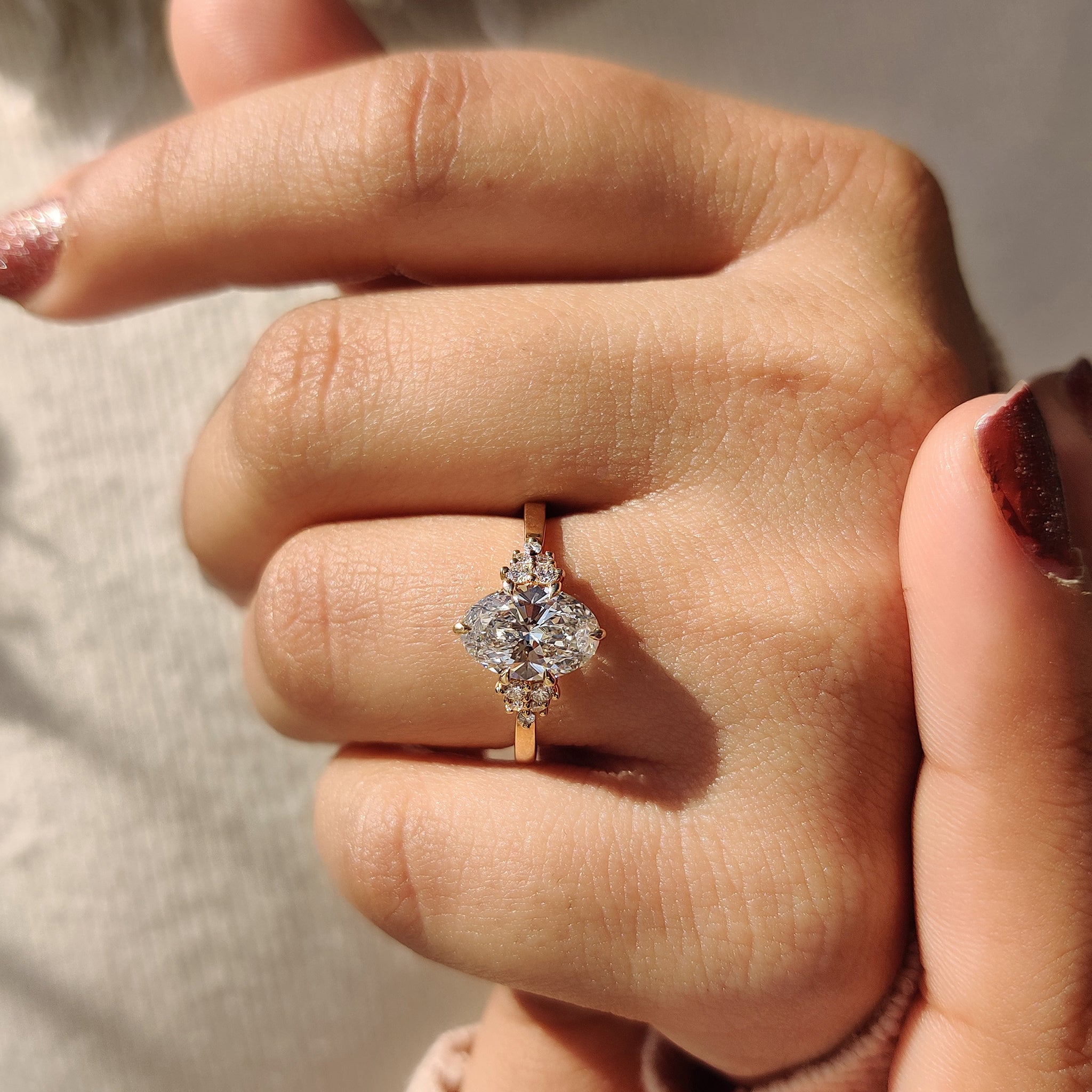 Carat Diamonds engagement ring with a perfect cut.
