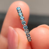 Lab Grown Diamond set in a modern eternity band.
