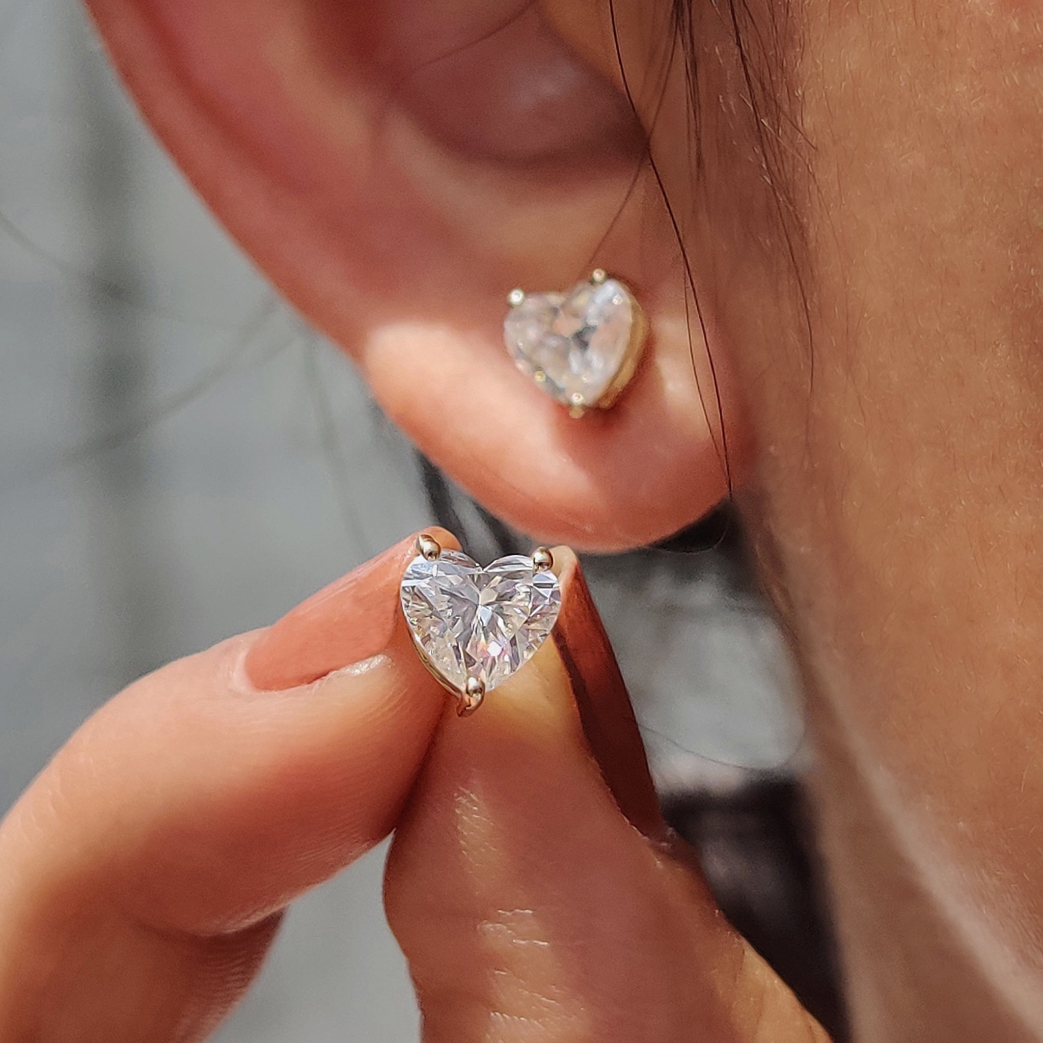 Christmas gifts including Heart shaped Earrings from carat Diamonds earrings collection.
