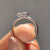 Carat diamonds engagement ring with east west ring
