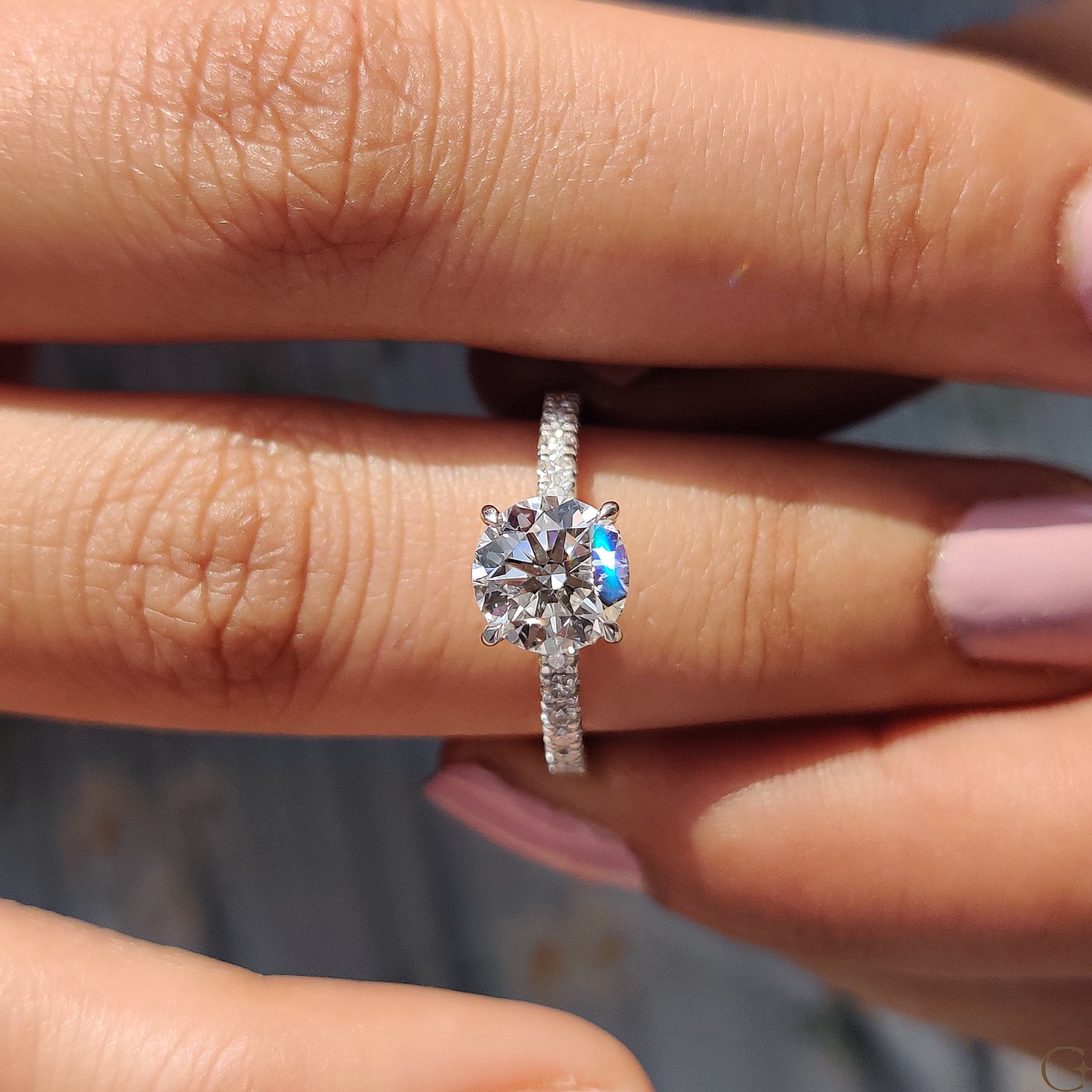 Customize engagement ring with a unique, personalized design.