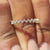 Half Eternity Band - Zig Zag Style