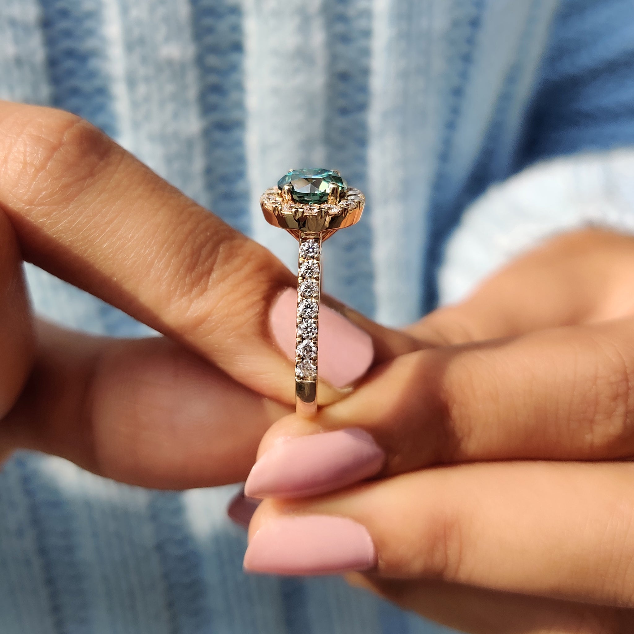 Cathedral engagement ring for a classic and elevated look.