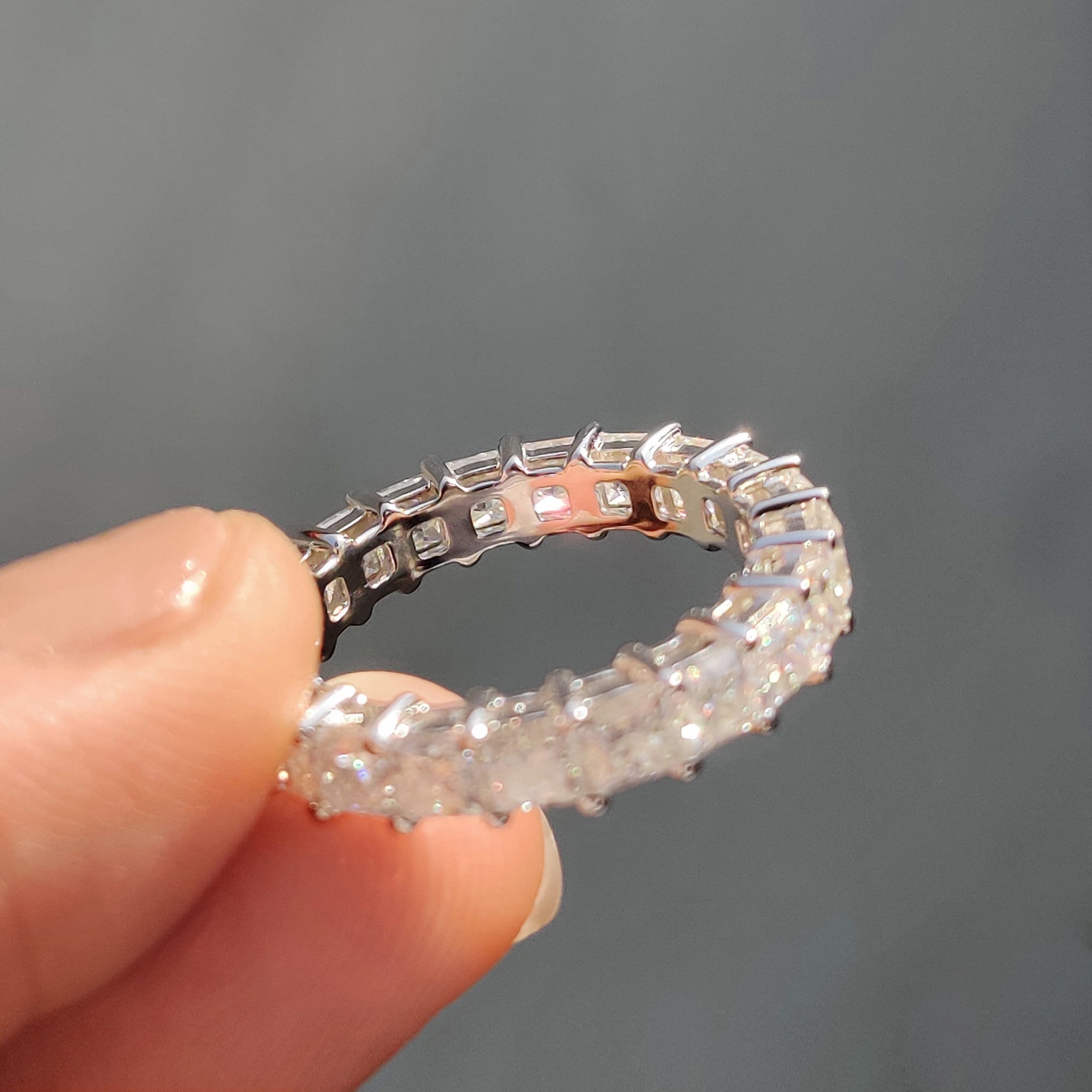Princess Cut Diamond Band - Full Eternity