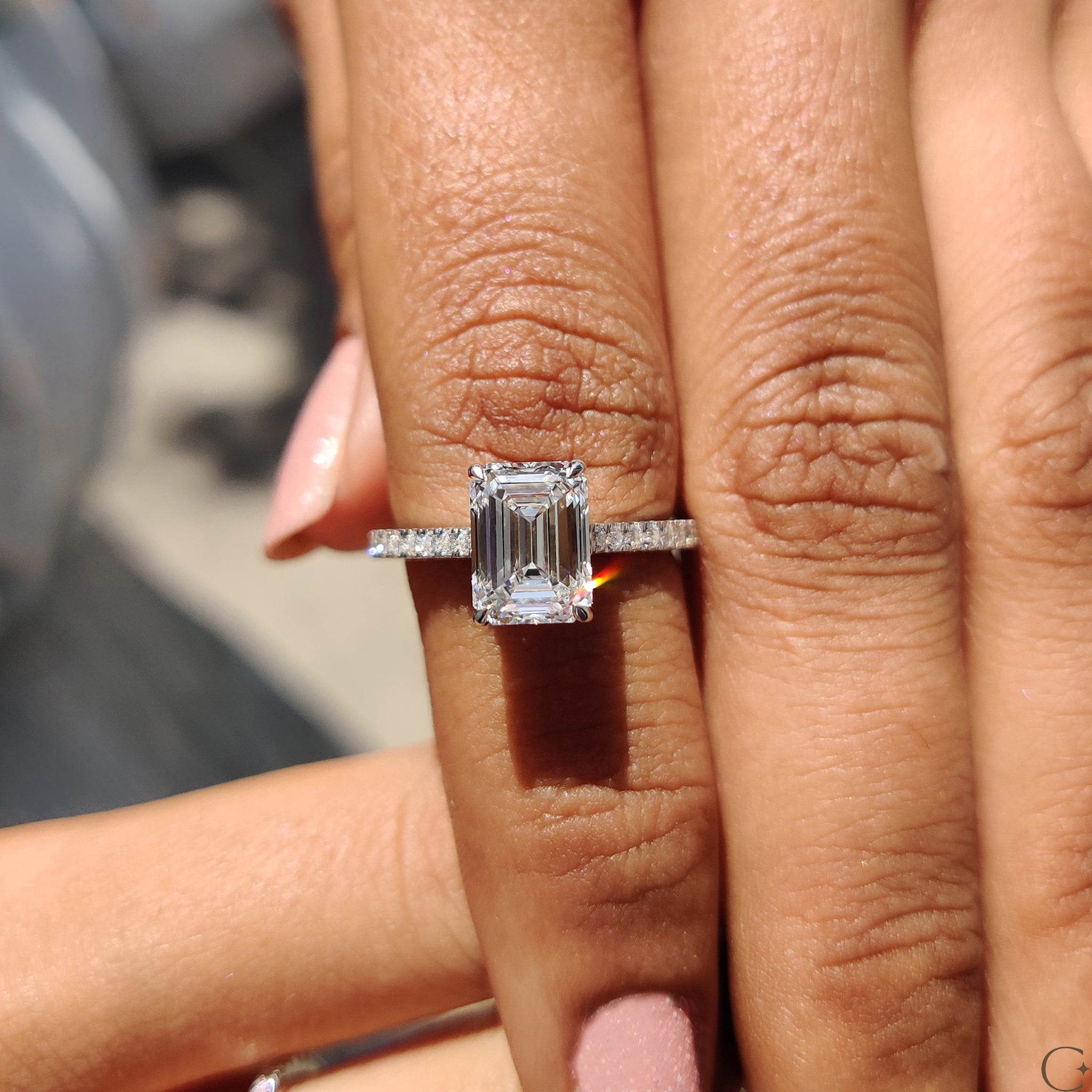 Carat Diamonds engagement ring with an elegant design.