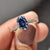 Oval cut ring paired with round cut pave ring