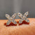 Flower Earrings - White Gold