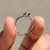 Bezel Set Round Diamond Ring in White Gold