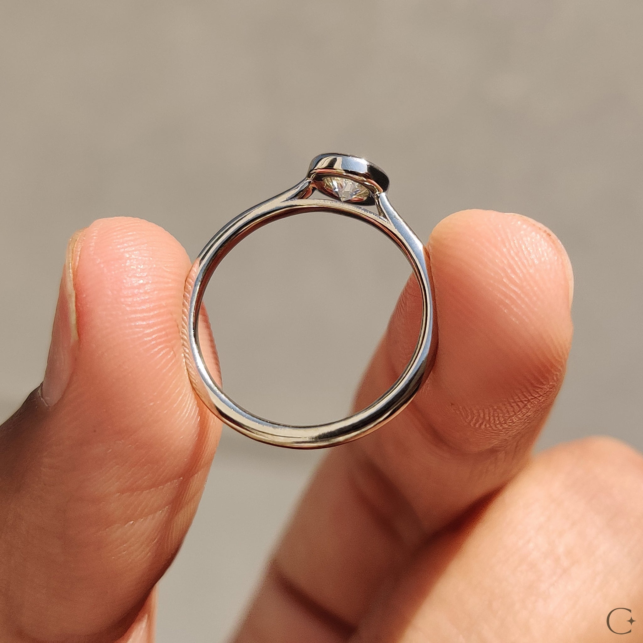 Lab grown diamond ring with brilliance and eco-friendly appeal.
