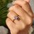 Solitaire Set Radiant Cut Gold Engagement Ring