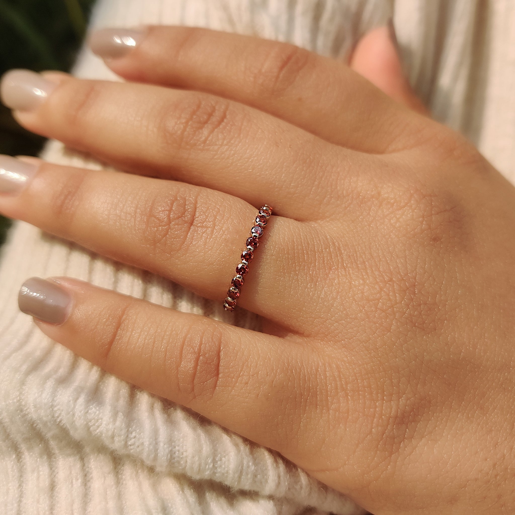 Lab Grown Diamond band with flawless clarity and shine
