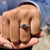 Portuguese cut engagement ring with intricate design