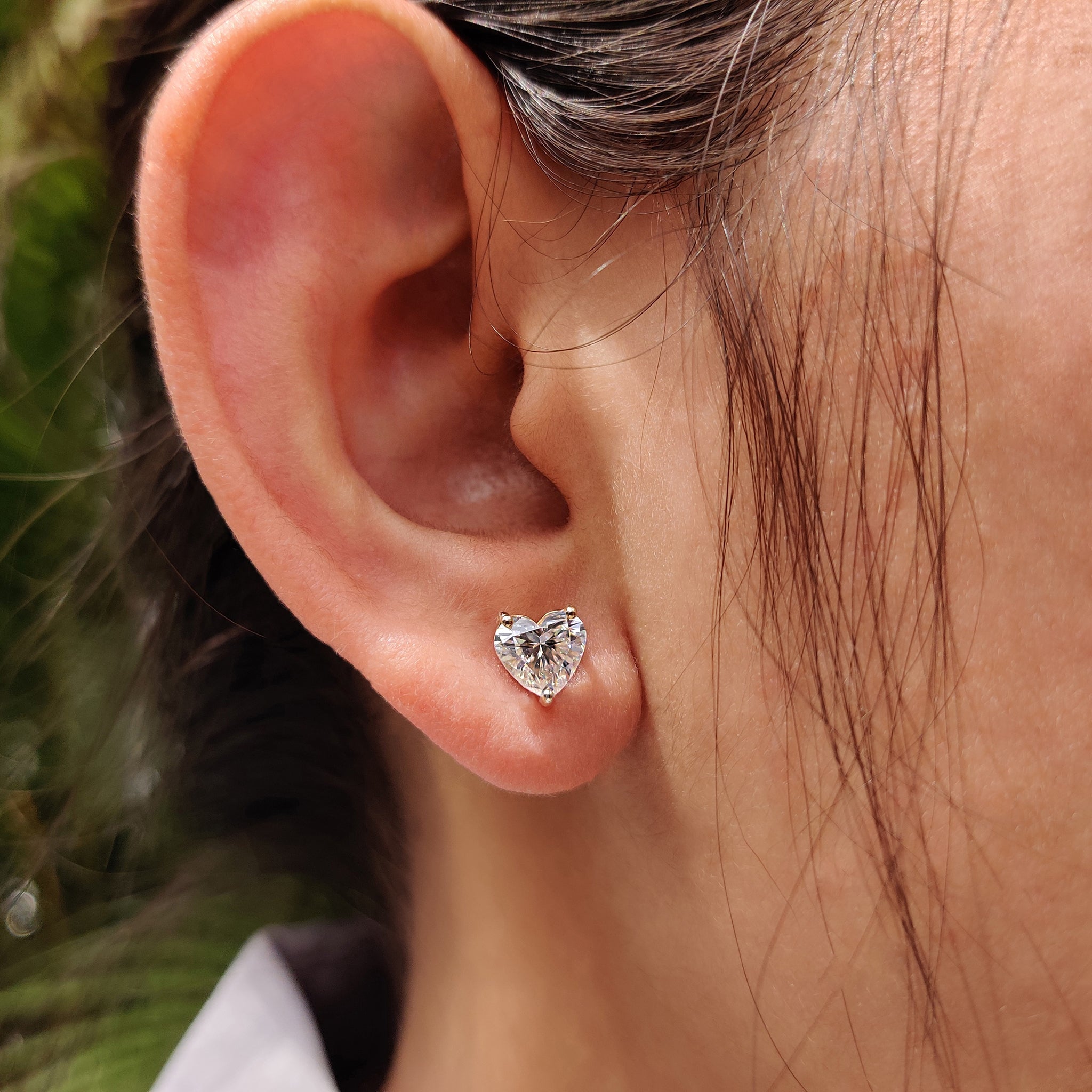 Screw Back earrings added to Heart shaped Earrings for earrings for women collection.
