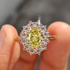 Oval cut engagement ring with elegant curves and shine.
