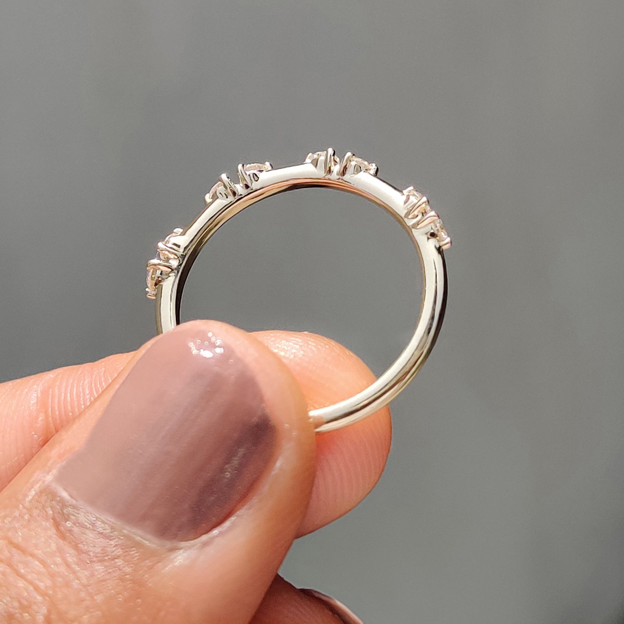 Half Eternity Band - Yellow Gold