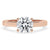 Round solitaire ring in a simple solitaire ring setting with a classic 4 prong setting.