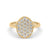 Twilight engagement ring with a 2 carat round diamond, shared prong setting
