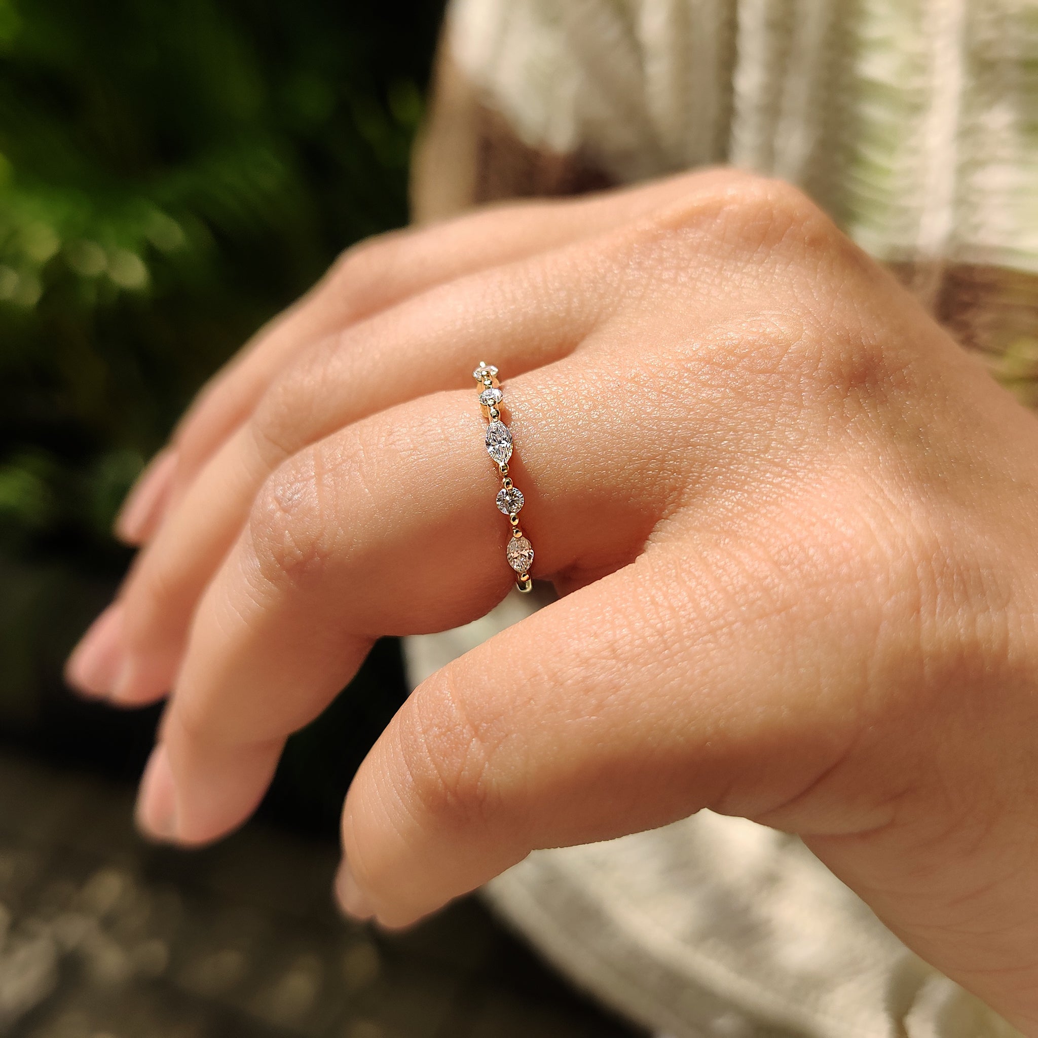 Carat diamonds wedding band with Lab Grown Diamond.