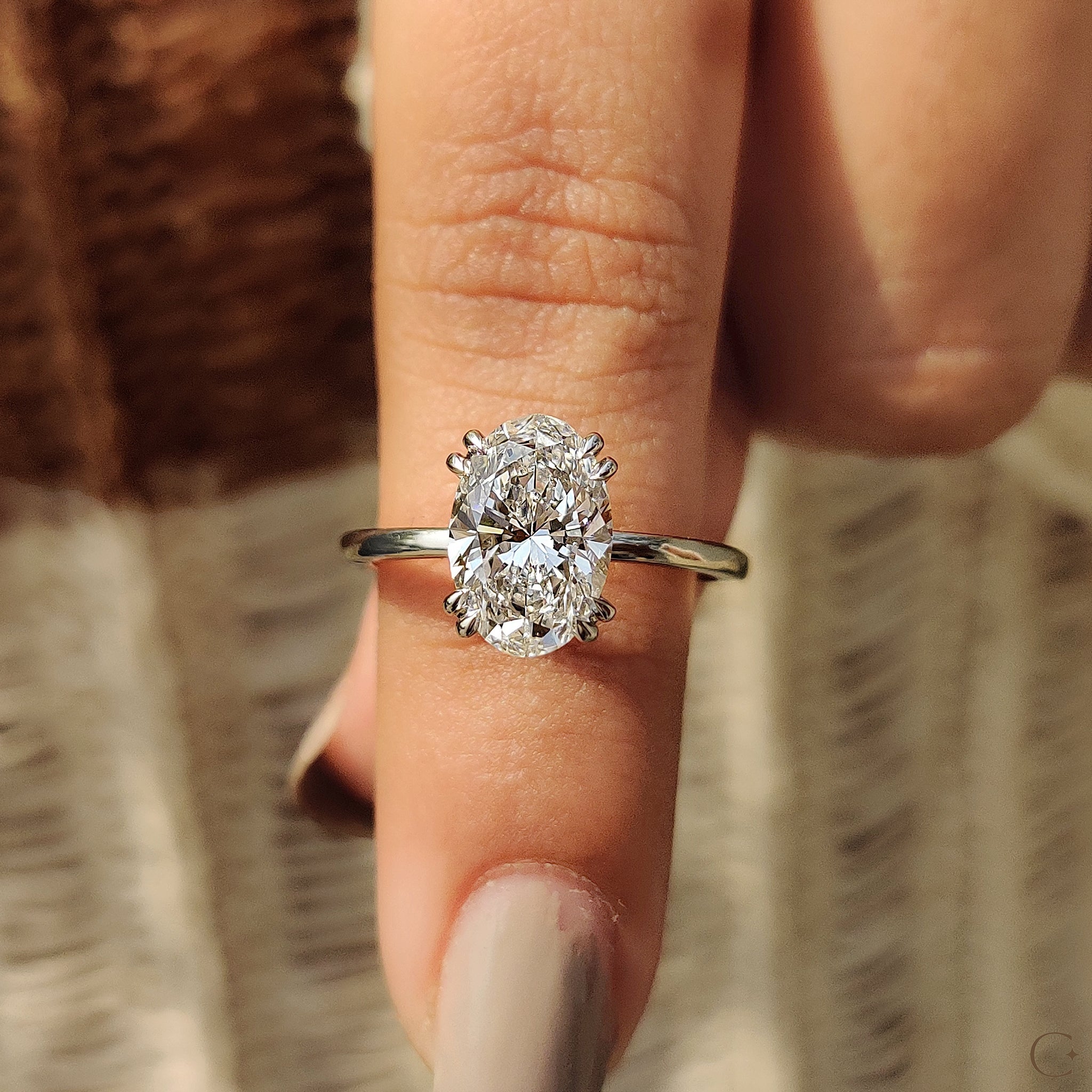 Carat Diamonds engagement ring showcasing exceptional beauty.
