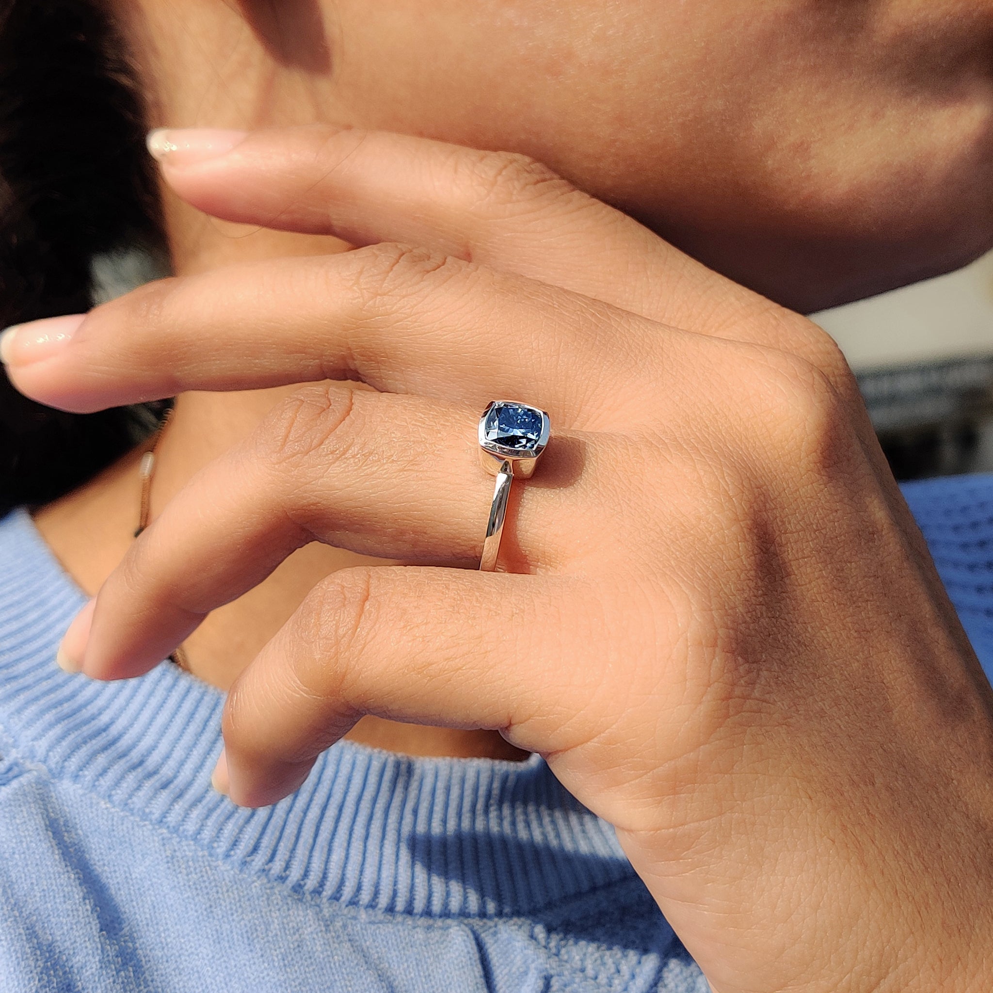 Custom engagement ring tells your unique love story.
