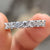 White gold band designed for a polished finish.