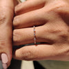 Gold Wedding Band - Distance Pave
