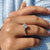 Round cut ring offering a balanced and classic design.