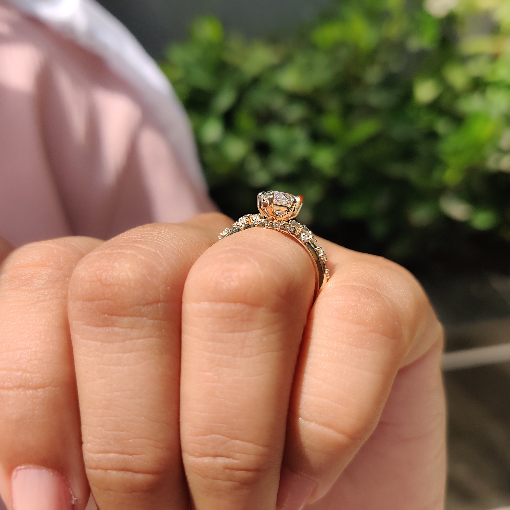 Lab Grown Diamond with IGI certified.