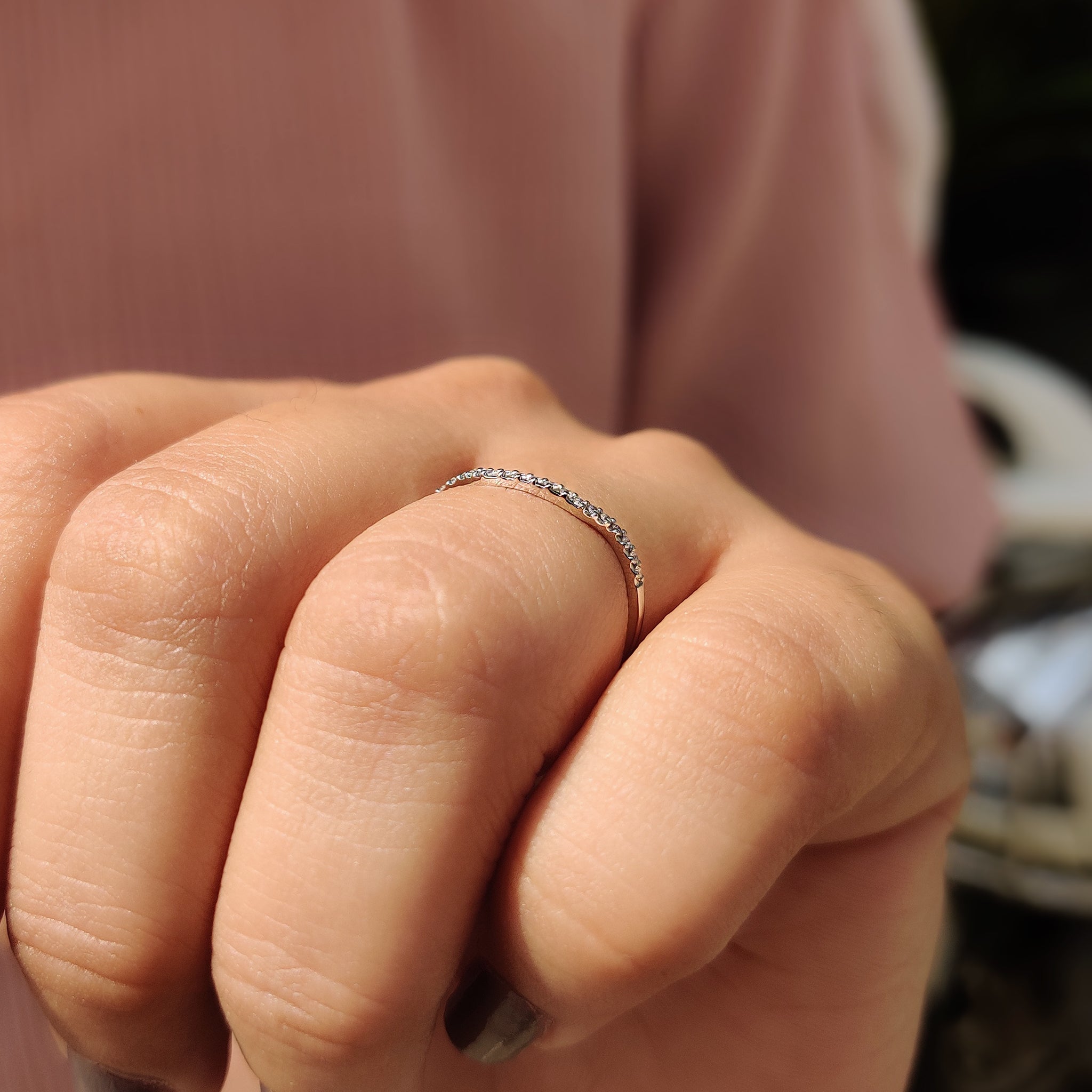 Custom wedding band designed by Carat Diamonds.
