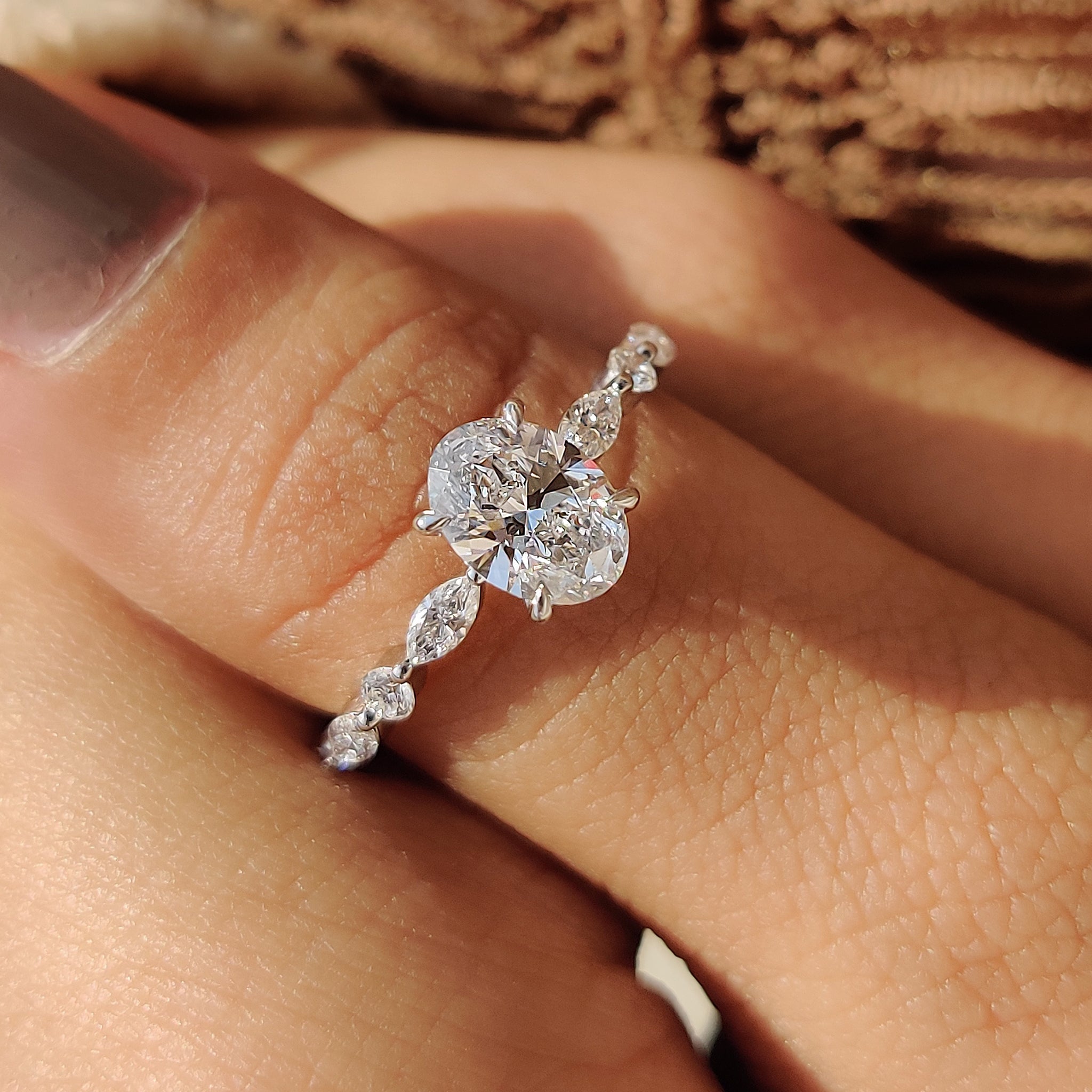 Custom engagement ring designed to your preference.