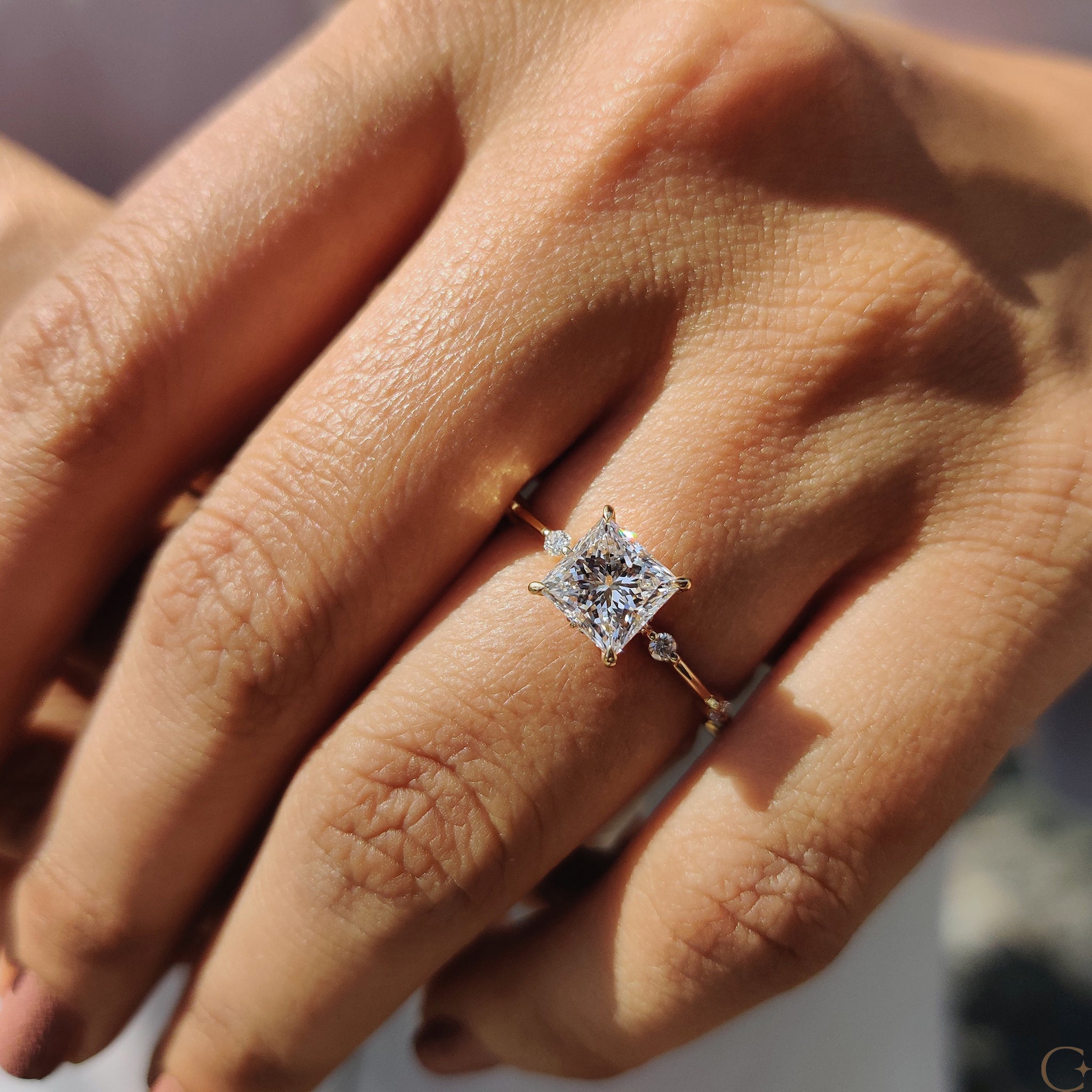 Customizable Distance Pave Ring to suit your personal style.