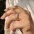 Handmade band with ethically sourced diamonds, a perfect wedding ring for women.