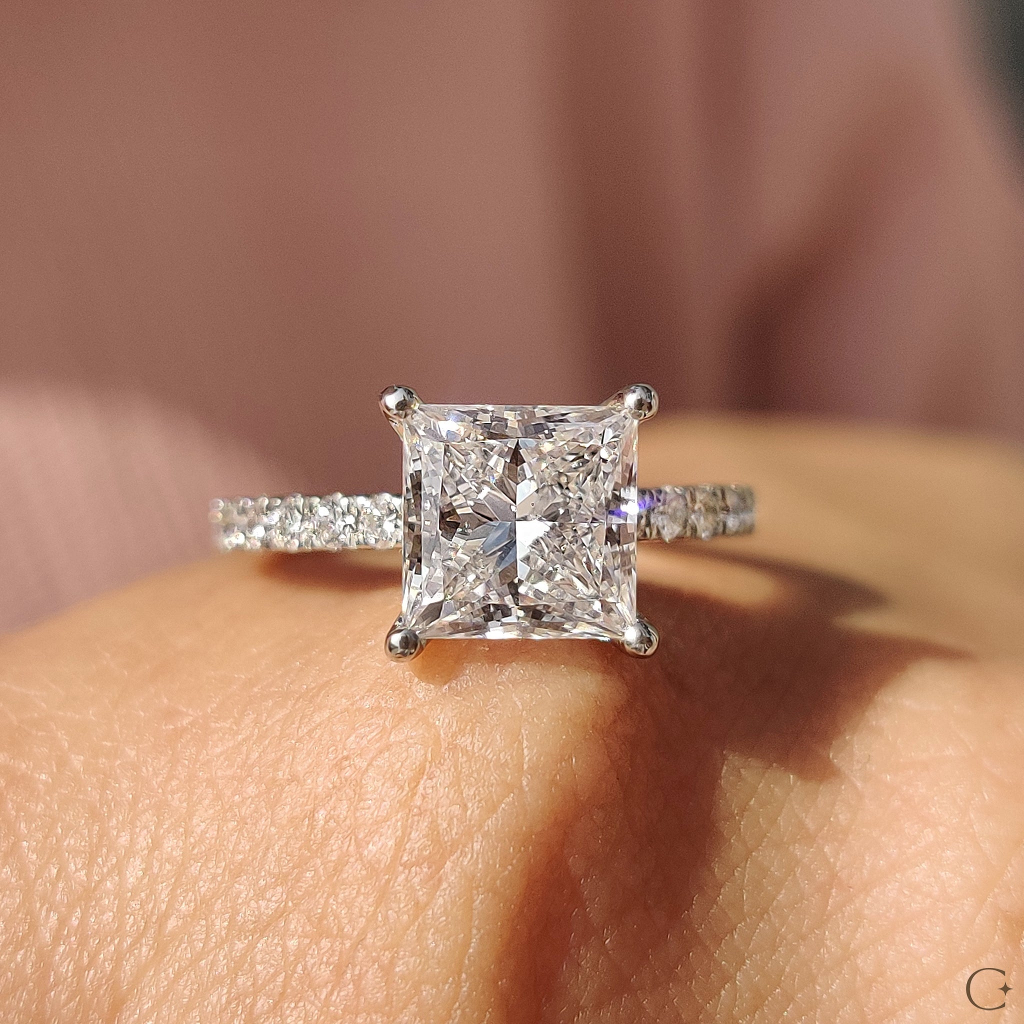Lab-grown diamond ring offering eco-friendly luxury.
