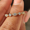 Milgrain Wedding Band – Round Diamond