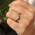 Curvy Wedding Band - Round Diamond