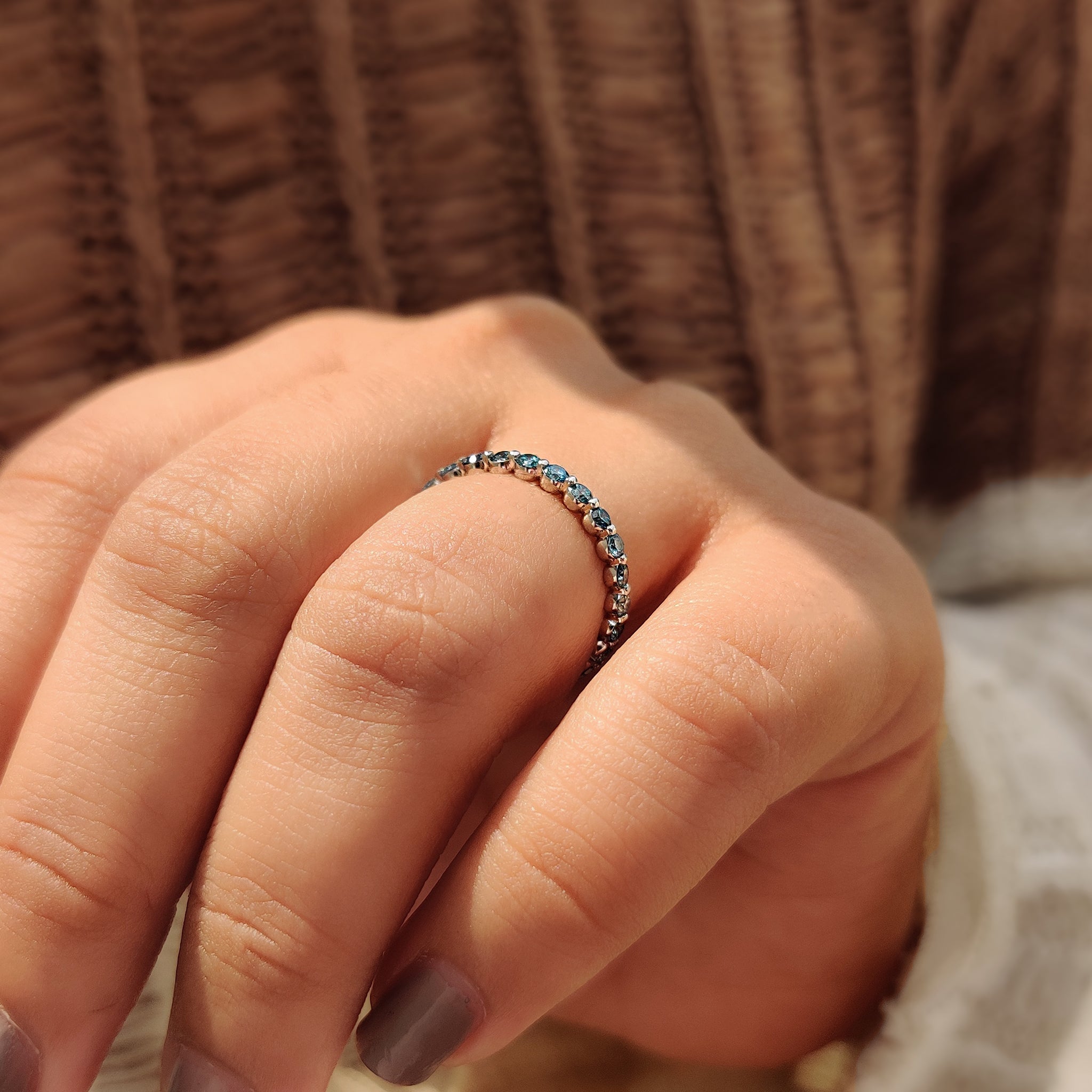 Buy wedding band crafted with premium lab grown diamonds.
